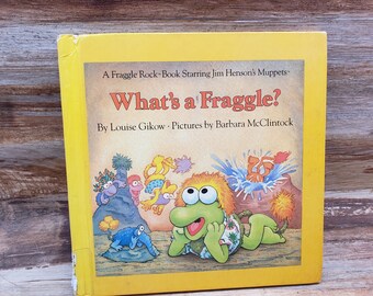 ¿Qué es un Fraggle? Libro de Jim Henson, 1984, libro infantil clásico