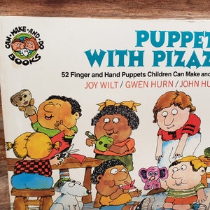 Puppets With Pizazz, 1977, vintage kids craft book