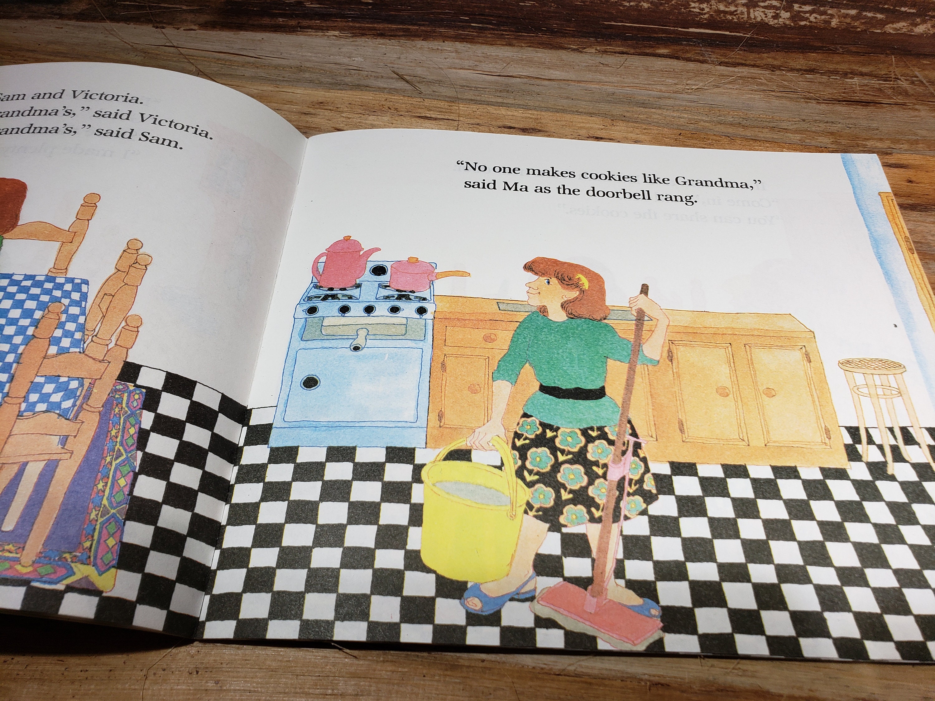 The Doorbell Rang, 1987 Pat Hutchins, Vintage Kids Book - Etsy