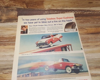 Good Year Tire Vintage Magazine Ad, 1955, vintage ad, tire ad