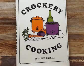 Vaisselle Cooking, 1975, Alexis Durrell, livre de cuisine vintage