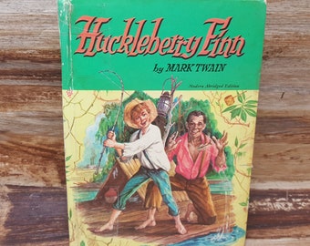 Huckleberry Finn, 1955,  READ DESCRIPTIONS,  Mark Twain, Vintage book, classic book