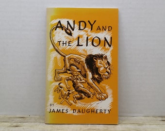 Andy and the Lion, 1988, James Daugherty, vintage kids book