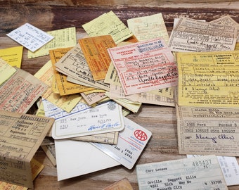 Over 75 pieces of vintage ephemera, chauffeur license and more1920s-1980s