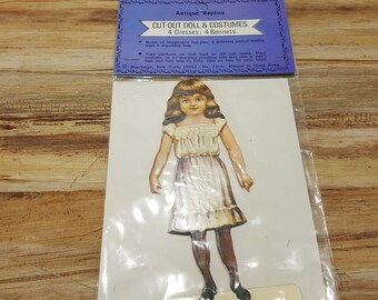 Réplique Ancienne Poupée Découpée et Costumes, 1970s