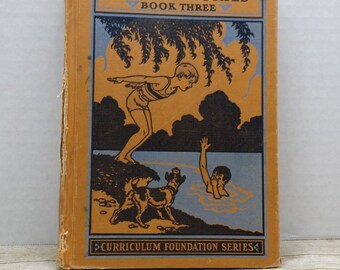 Health Stories Book Three, 1933, Curriculum Foundation Series, Gage, livre vintage pour enfants