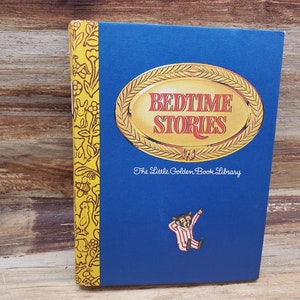 Vintage Bedtime Stories Little Golden Book Library  1969 vintage kids book