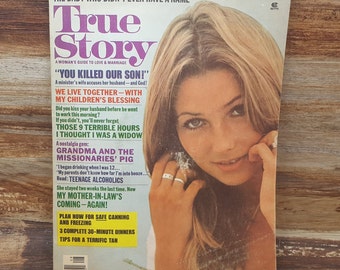 True Story, August 1976, vintage magazine, vintage book