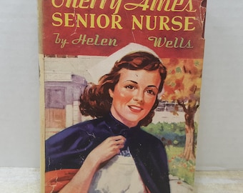 Cherry Ames Senior Nurse, 1944, Helen Wells, vintage nurse book