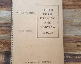 Dibujo y tallado de formas de dientes, manual, 1954, LEA LAS DESCRIPCIONES, W.B. Saunders Company
