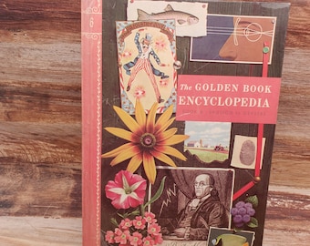 The golden book encyclopedia book 6 , erosion and geysers, 1959 vintage book