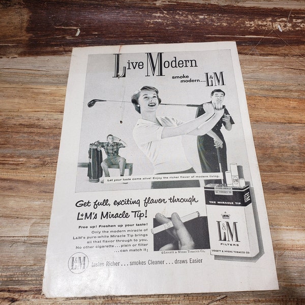L and m cigarettes etsy