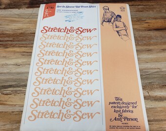 Stretch and Sew, par Ann Person, modèle vintage 1974, modèle no. 1750