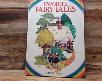 Favorite Fairy Tales, Rainbow Library, 1983, Dorothea King, vintage kids book