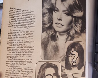 Vintage Chatterbox ad 1950s Farrah Fawcett