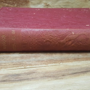 Burns Poetical Works, 1899, antique poetry book, Robert Burns,