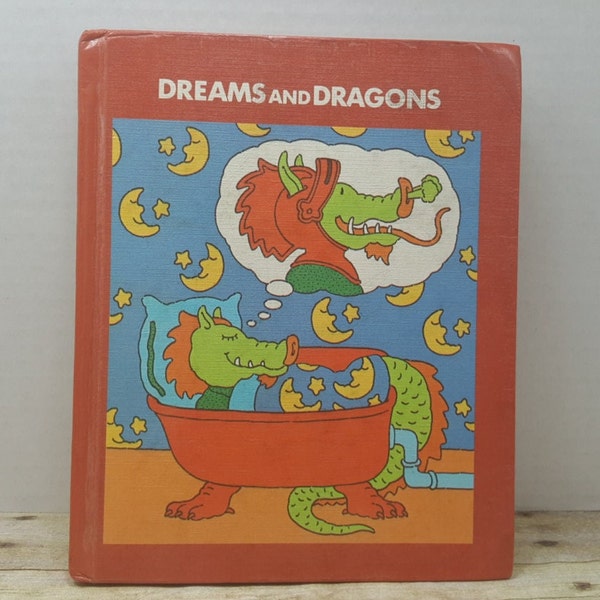 Dreams and Dragons, 1979, Vintage School book, text book, vintage kids book