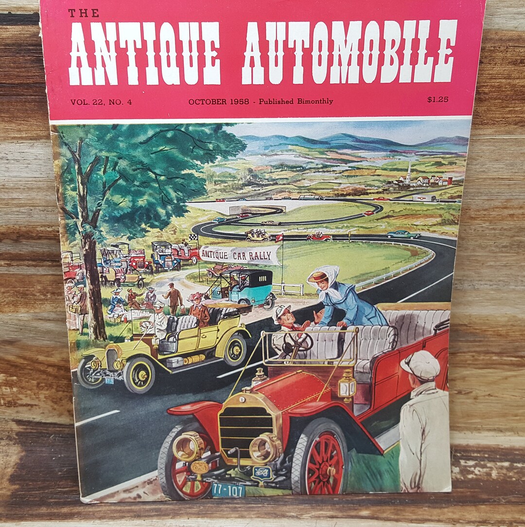 The Antique Automobile October 1958 Vol 22 No. 4 - Etsy