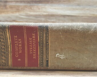 Obras completas de William Shakespeare, 1937, LEA LA DESCRIPCIÓN, libro antiguo