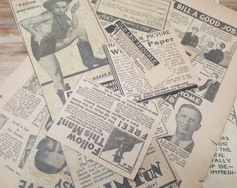 Anuncios de revistas vintage de la década de 1930, 10 anuncios aleatorios, LEER DESCRIPCIONES, efímeras vintage