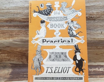 Old  Possums Book of Practical Cats , TS Eliot, 1982 Vintage book