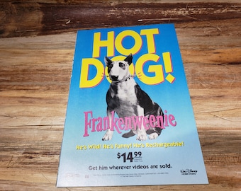 Hot Dog Frankenweenie, small movie poster, 1992