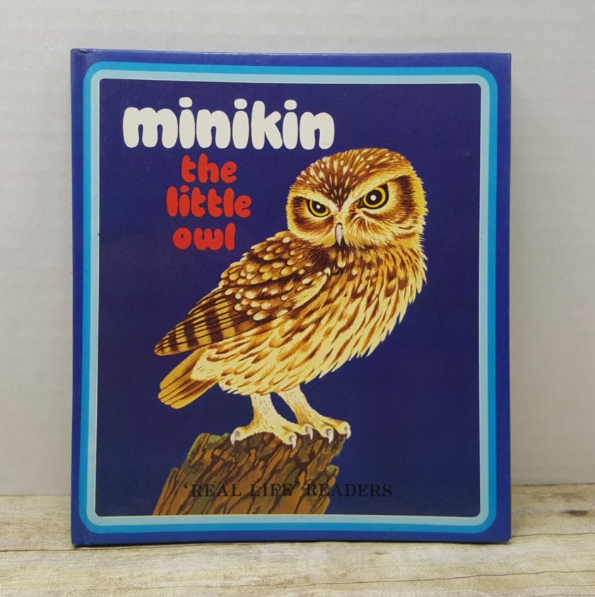 Minikin the Little Owl, 1987, Real Life Readers, vintage kids book, owl book