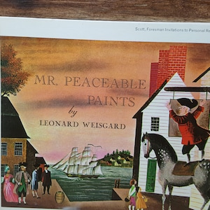 Mr. Peaceable Paints, 1956, Leonard Weisgold, vintage kids book