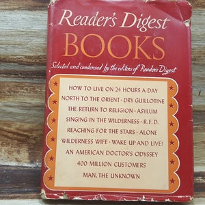 Readers Digest Books, 1941, Selected and condensed, First Edition, vintage book