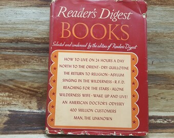 Readers Digest Books, 1941, Selected and condensed, First Edition, vintage book