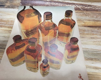 Vintage Johnnie Walker  Scotch ad, 1970s, vintage liquor ad, scotch ad