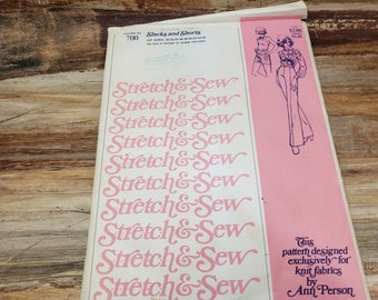 Stretch and Sew, by Ann Person, 1974 vintage pattern, pattern no. 700