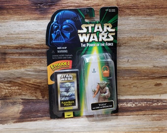 Star Wars Yoda The power of the force, Hasbro, Kenner, 1990s, in package, flashback photo
