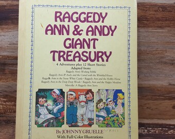Raggedy Ann y Andy Giant Treasury, 1984, Johnny Gruelle, libro infantil vintage