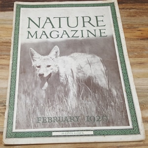 Nature Magazine, February 1926, vintage magazine