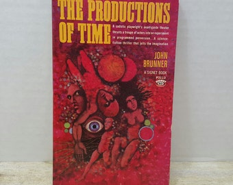 Las producciones del tiempo, 1967, John Brunner, ciencia ficción vintage, portada
