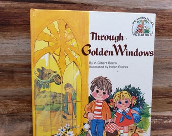 Through Golden Windows, 1975 , vintage religious book,