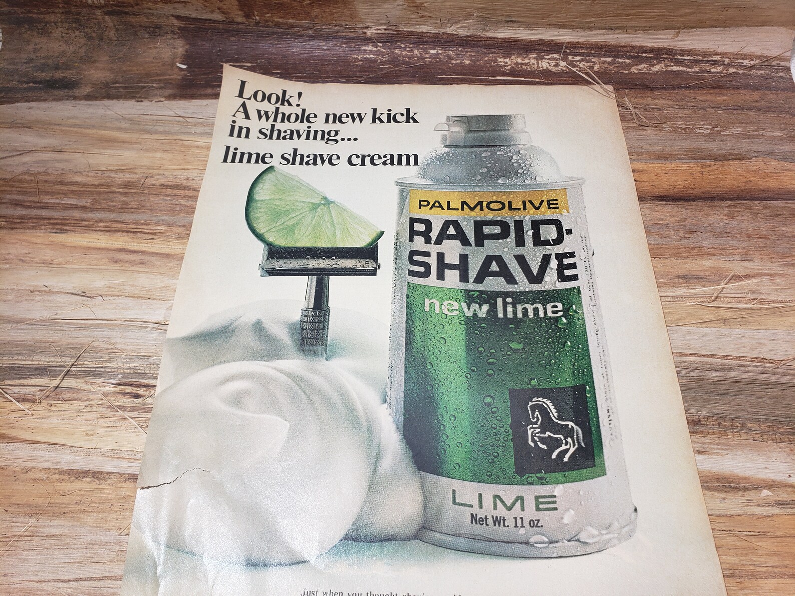 Vintage Palmolive Shaving Cream Ad, 1966 Vintage Ad Etsy