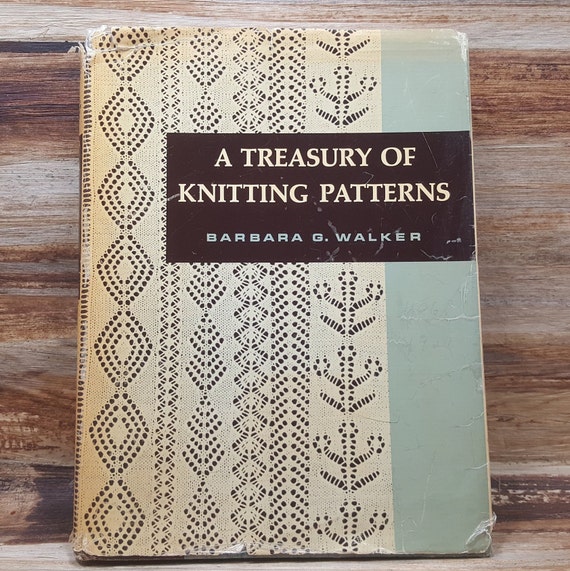 A Treasury of Knitting Patterns, 1968. Barbara G. Walker, Vintage Craft Book,  Knitting 