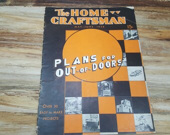 The Home Craftsman, mai juin 1936, magazine vintage