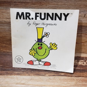 Mr Funny mr men book 1981 , vintage kid book