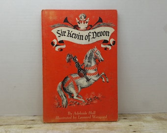 Sir Kevin of Devon, 1963, Adelaide Holl, Leonard Weisgard, vintage kids book
