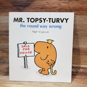 Mr Topsy turvy the round way wrong, rare oversize book, 1998