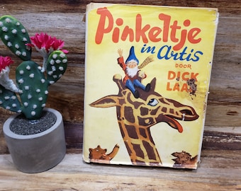 Pinkeltje in Artis Door, Dick Laan, Dutch book, READ DESCRIPTIONS