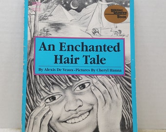 An Enchanted Hair Tale, 1987, Alexis De Veaux, Cheryl Hanna, vintage kids book, Reading Rainbow