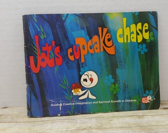 Jot's Cupcake Chase, 1970, ideas de Jot, difícil de encontrar, libro infantil vintage, crecimiento espiritual