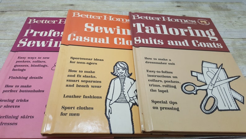 Better Homes and Gardens Creative Sewing Library 1966 Set of 3