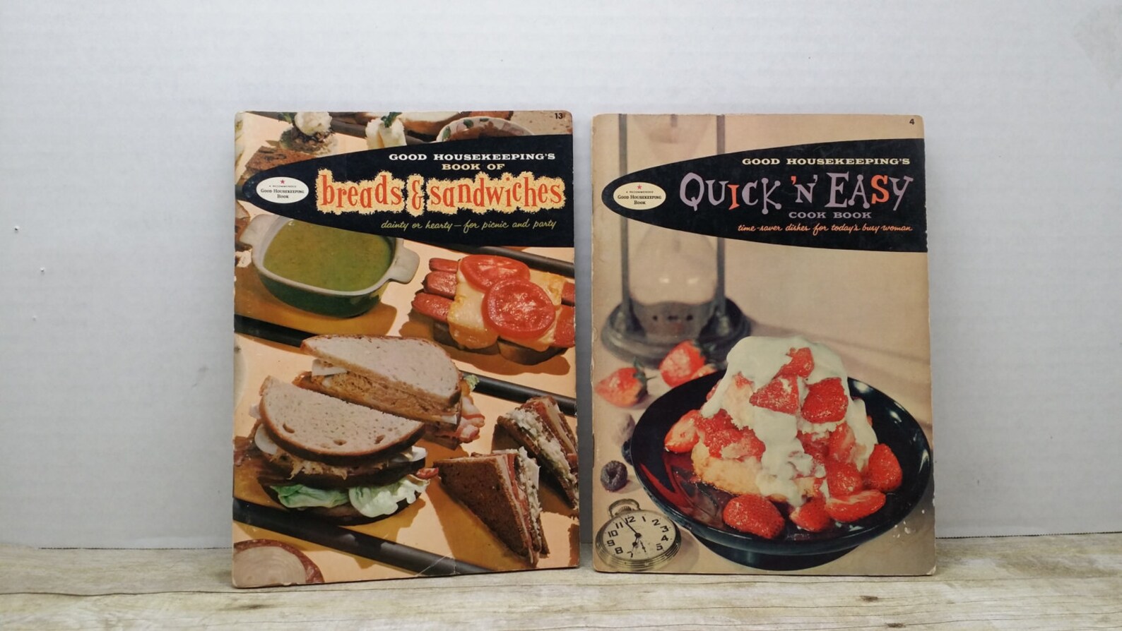 Set of Two Good Housekeeping Cookbooks, 1958 Breads and Sandwiches
