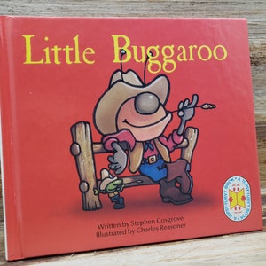 Vintage Topsy Turvy Book, Little Buggaroo and Button Bugg, 1988, vintage kids book