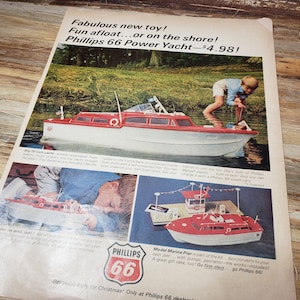Vintage Toy Boat Ad, 1960s , vintage ad